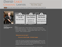 Tablet Screenshot of davidlakie.com